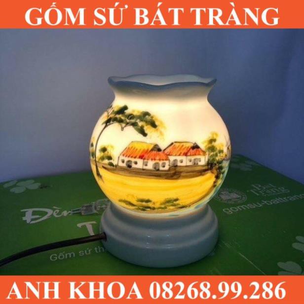 Đèn tinh dầu - Gốm sứ Bát Tràng Anh Khoa