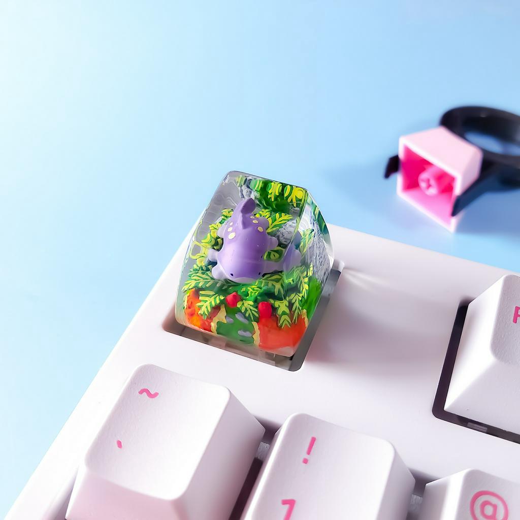 Nút bàn phím Pokemon, nút bàn phím  Shiny Clodsire, Bàn phím nhân vật hoạt hình - Clodsire keycap,POKÉMON Artisan Keycap