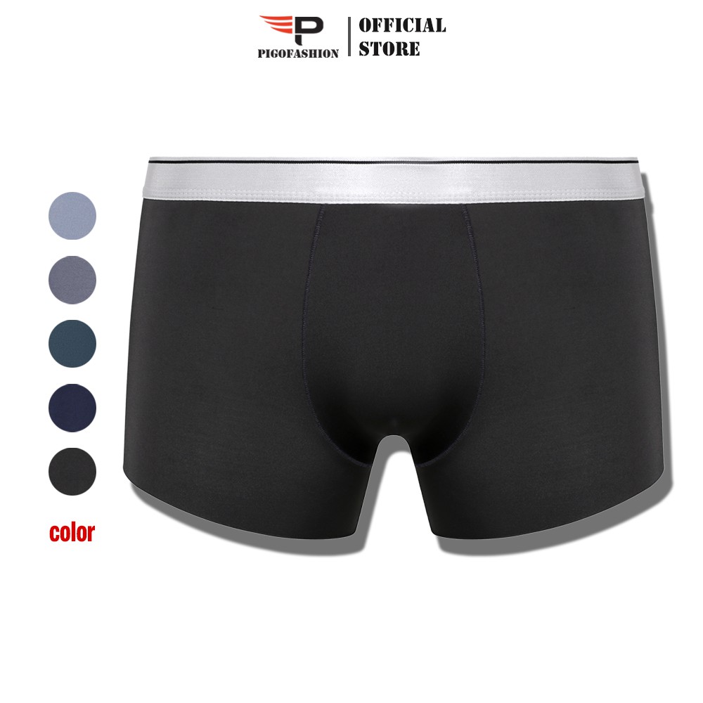 [Mã LTBAUAB19 giảm 7% đơn 99K] Quần lót boxer nam lưng thun dáng quần không viền đường may QLBX02 PigoFashion