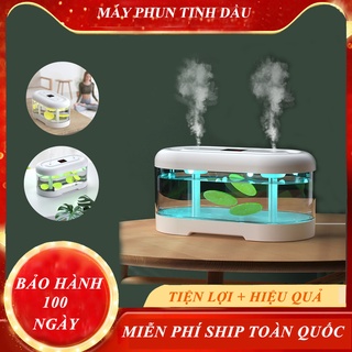 Máy phun sương tinh dầu, máy phun sương tạo ẩm khuếch tán tinh dầu công nghệ NANO, 2 chế độ phun sương, MUA NGAY!