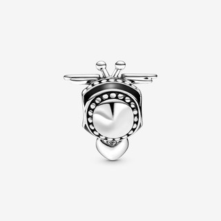 Bee Mine & Bee Happy Honeycomb Heart Charm
