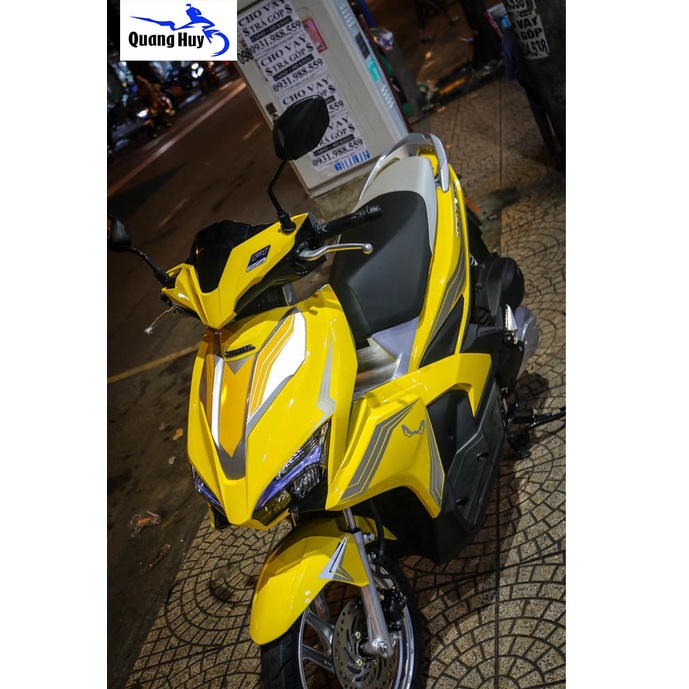 Tem xe air blade vàng chanh  , tem trùm xe air blade, team xe ab, chế độ tem decal dán xe máy ab rẻ