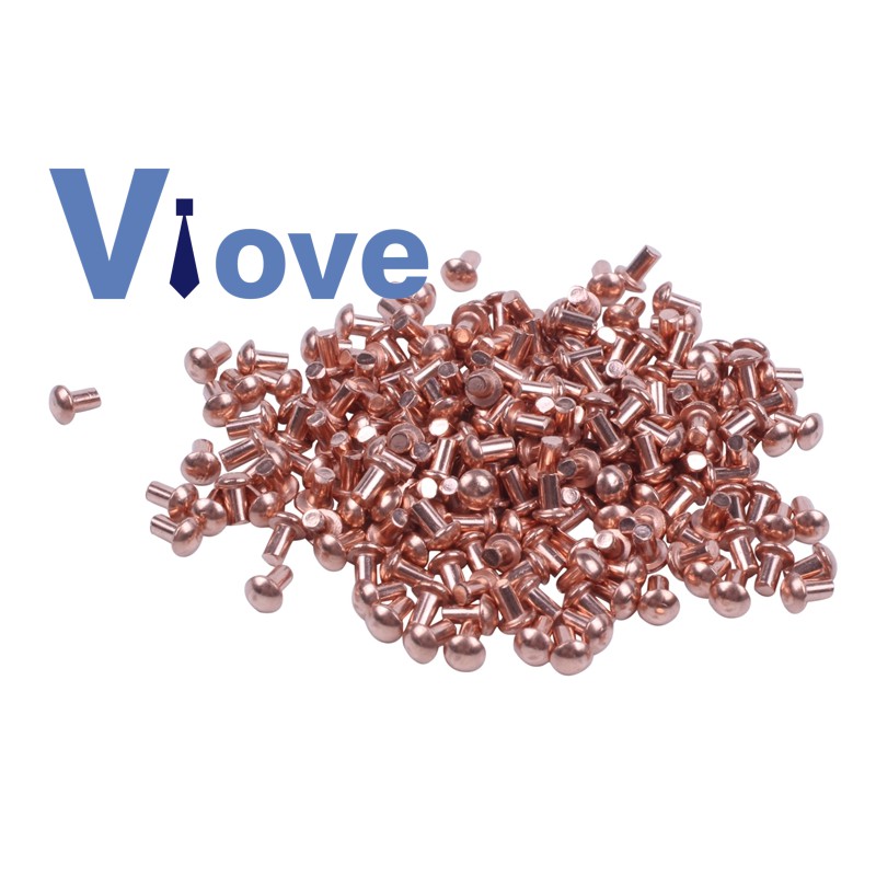 Bộ 200 Đinh Tán Đồng Đầu Tròn 5 / 64x1 / 8 Inch