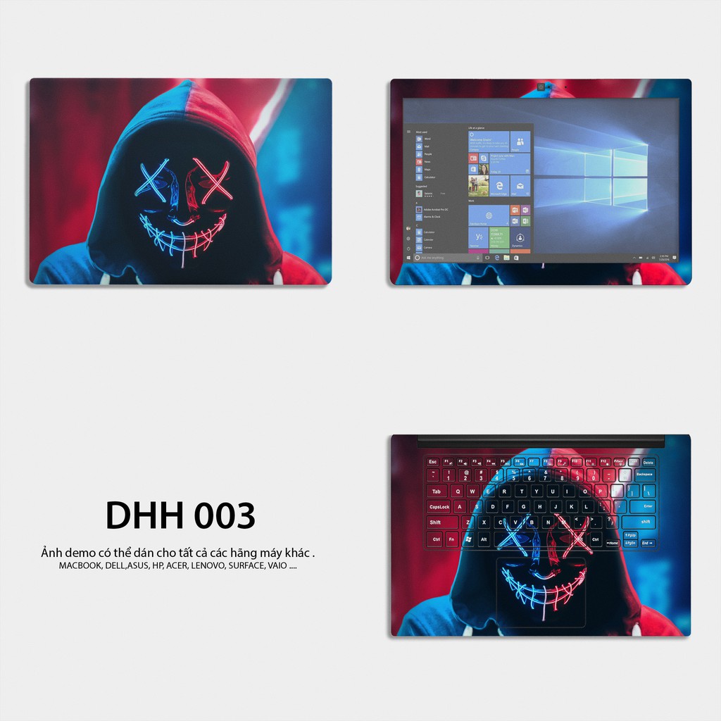 Miếng Dán Skin Laptop / Có mẫu decal dán cho tất cả các hãng máy tính