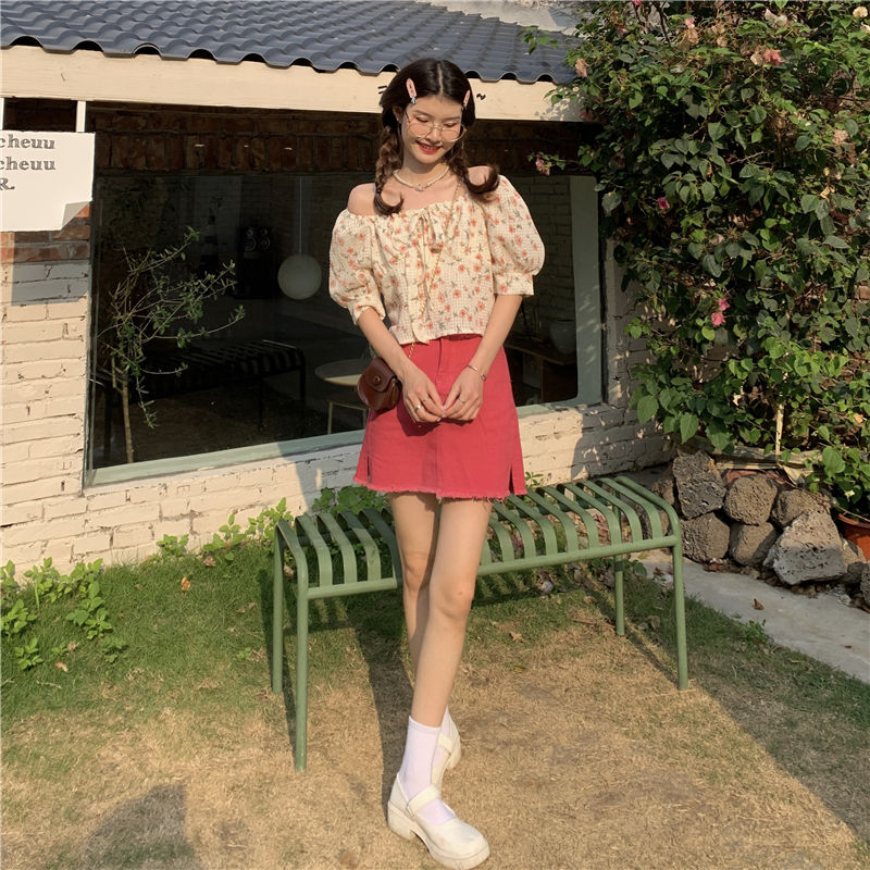 Áo Sơ Mi Tay Phồng Họa Tiết Hoa Thời Trang Nữ Tính