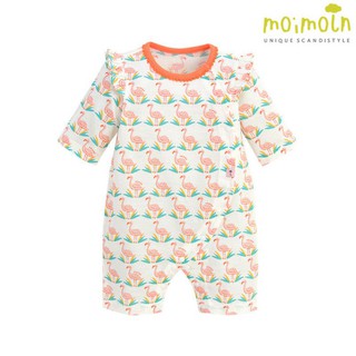 (Sz 90)-Body cotton giấy lửng Moimoln hoạ tiết thiên nga hồng