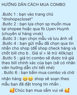 Combo 5 váy đầm giá sỉ (được chọn mẫu)