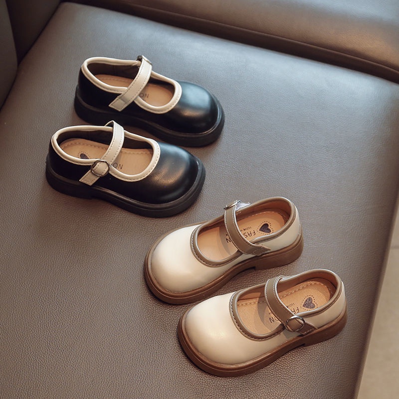 Giày Búp Bê Da Đế Mềm Thời Trang Xuân Thu Hàn Quốc Dành Cho Bé Gái
