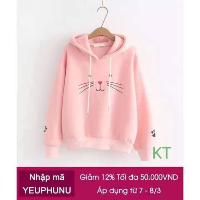 Áo hoodie mèo ria | BigBuy360 - bigbuy360.vn