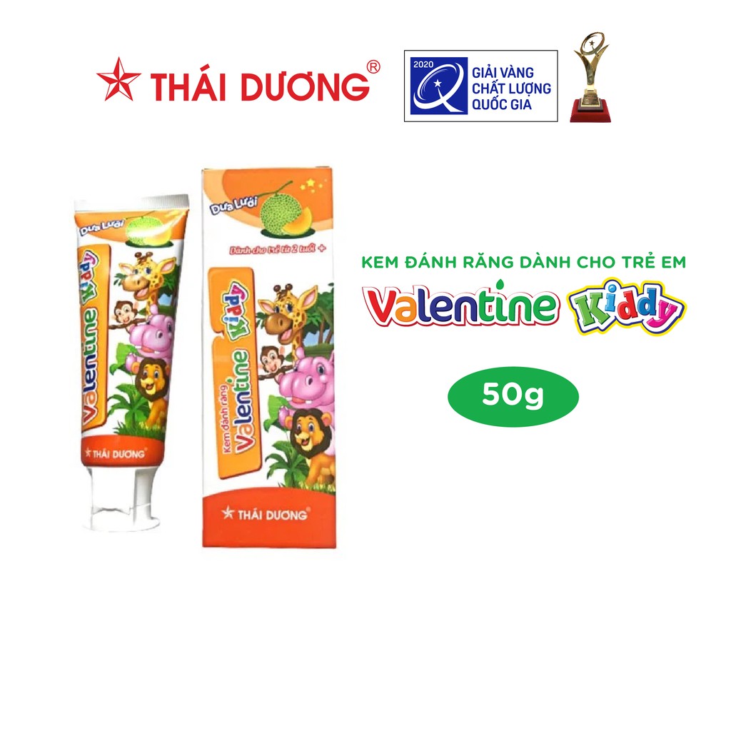 Kem đánh răng dành cho trẻ em Valentine kiddy 50g - Sao Thái Dương