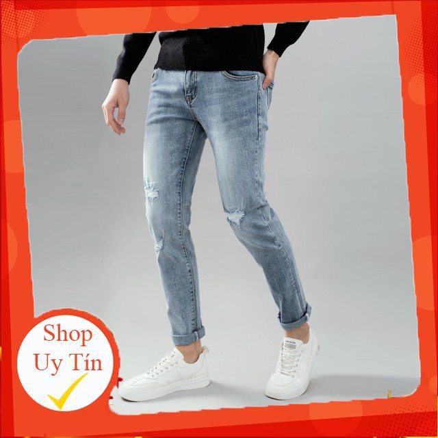 Quần bò nam local brand 360 Boutique - QJDTK122