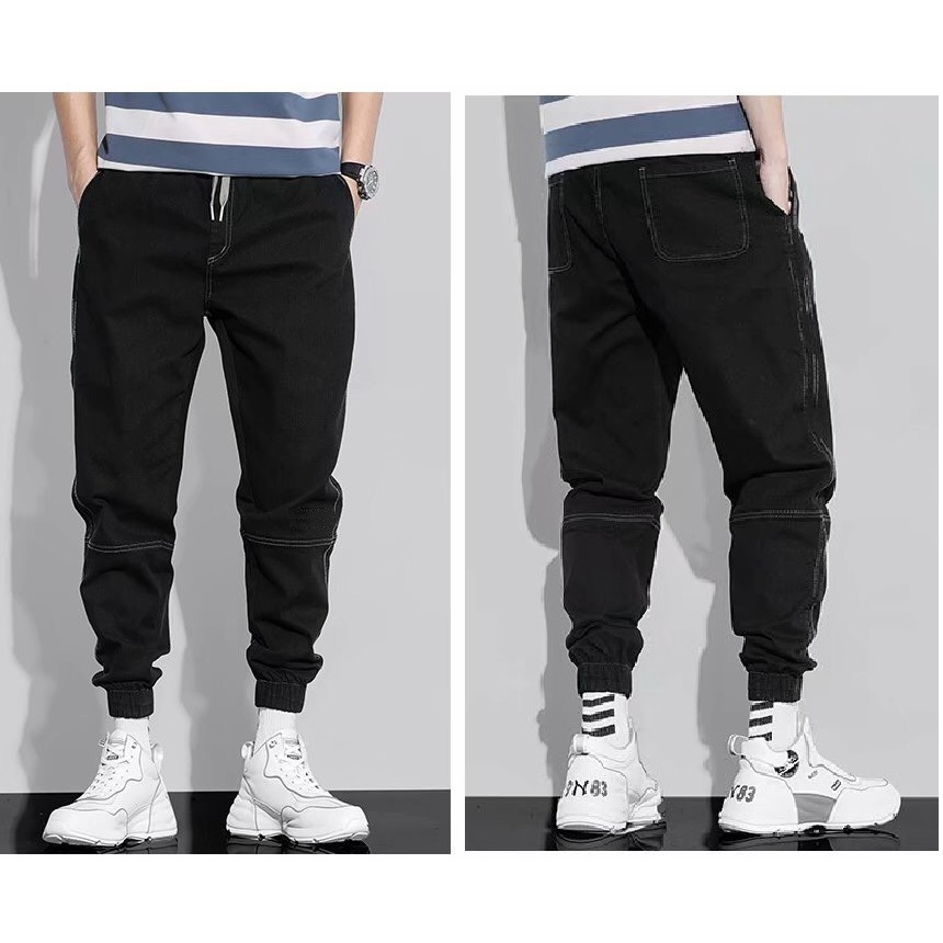 Quần Jean nam New Model Edo Menswear thêu sườn, dáng đẹp, co dãn nhẹ - xu hướng thời trang 2022