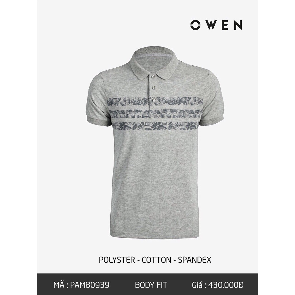 𝐓ế𝐭 Xả. (Chính Hãng) 10.10 . Áo Polo cộc tay Owen - Áo thun có cổ nam 80939 Cực Đẹp .1 '