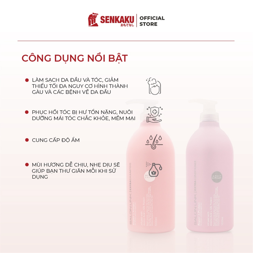 Dầu gội xả Salon Link Extra Treatment 1000ml