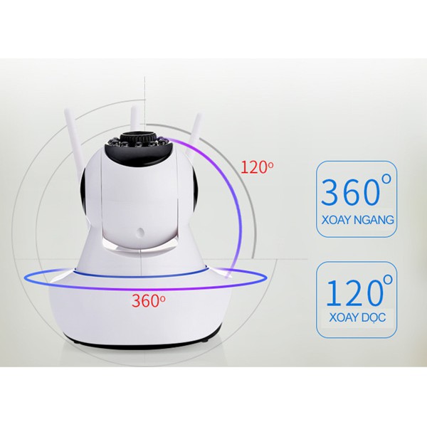 Camera IP Camera không dây 1080P 3 râu HD