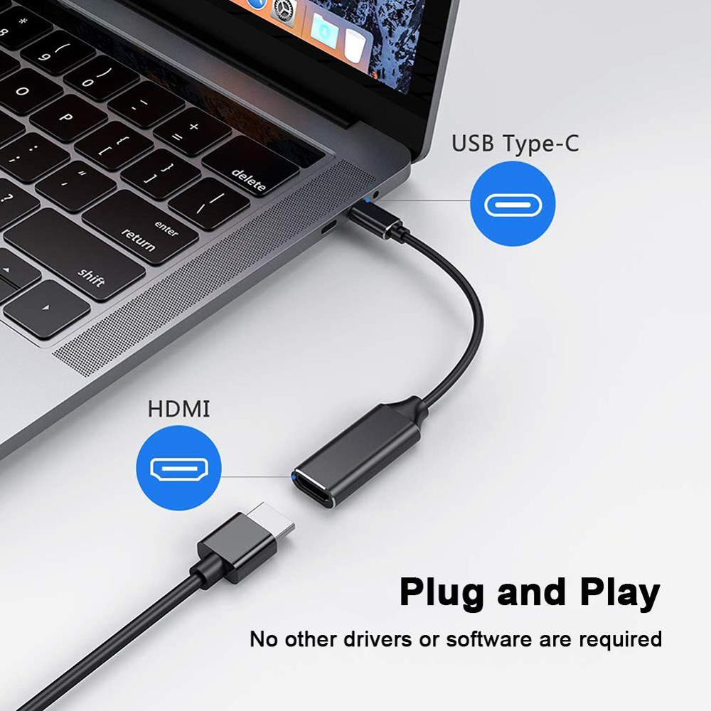 Cáp Chuyển Đổi Type C Sang Hdmi Usb 3.1 4k Sang 30hz Hd Cho Điện Thoại / Máy Tính Bảng / Laptop