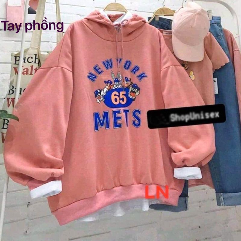 ÁO HOODIE - ÁO KHOÁC NỈ NGOẠI Cánh Dơi Tay Phồng (HD2100 - Ảnh Thật) (Tino Shop)