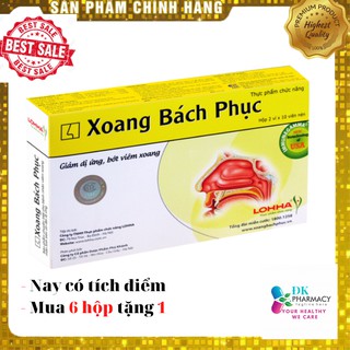 Xoang Bách Phục Combo 6 Hộp- Hỗ trợ điều trị viêm xoang mạn tính, viêm mũi dị ứng