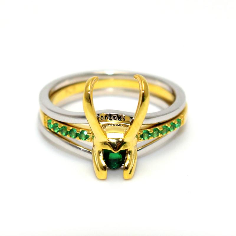 Mũ Bảo Hiểm Loki Đính Đá zircon Màu Xanh Lá Cây Mẫu Mới Nhất Thời Trang Thường Ngày unisex
