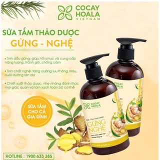 Sữa tắm thảo dược gừng nghệ