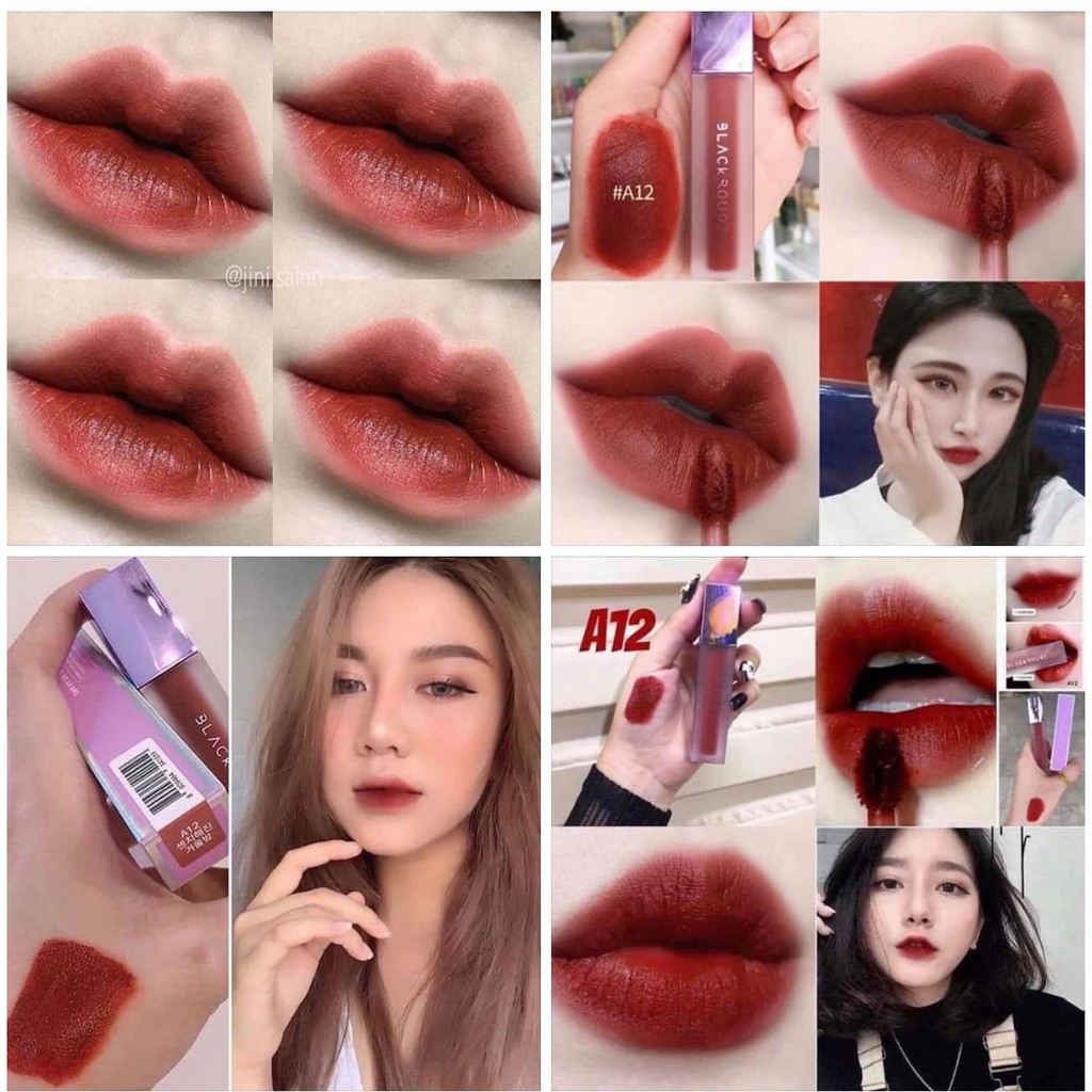 Son Kem Lì Black Rouge Mịn Môi Air Fit Velvet Tint Mood Filter 36.6g #A12 | BigBuy360 - bigbuy360.vn