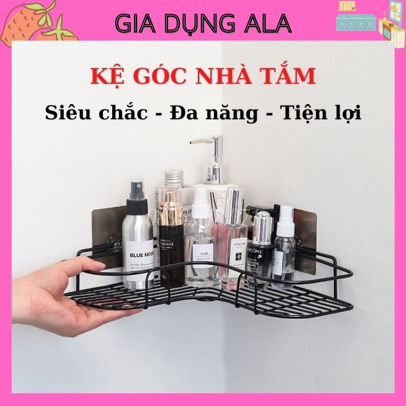 Kệ Góc Nhà Tắm Dán Tường Thông Minh, Kệ Sắt Đa Năng Treo Tường Tam Giác Để Đồ Phòng Tắm