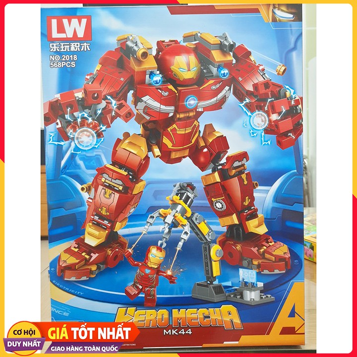 Bộ Xếp Hình Lego Ninjago Iron Man 2018/568 Chi Tiết. Lego Xếp Hình Đồ Chơi Thông Minh Cho Bé.