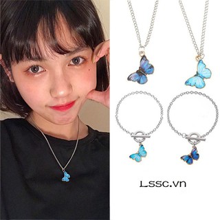 Dây chuyền hình bướm đính đá xinh xắn cho nữ