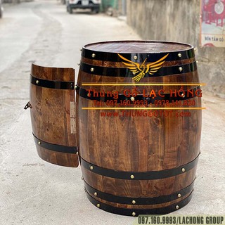 TỦ RƯỢU THÙNG GỖ SỒI TRANG TRÍ