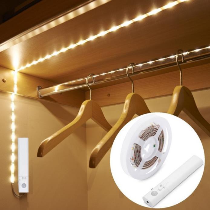 Đèn led cảm biến chuyển động chiếu sáng không dây sử dụng pin gắn tủ quần áo/cầu thang tiện dụng