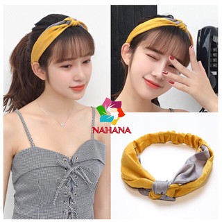 TL Phụ kiện tóc băng đô turban nữ thắt nút phối màu vintage thời trang hàn quốc dễ thương