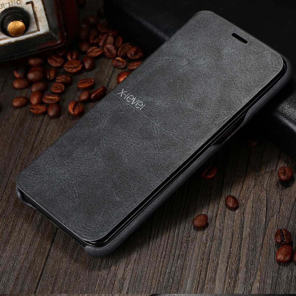 Bao da điện thoại nắp lật màu trơn cho iPhone 6/6s/6p/6sp/7/7p/8/8p/X | BigBuy360 - bigbuy360.vn