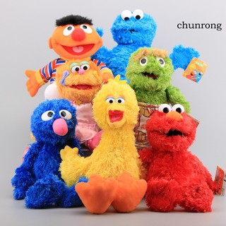 Đồ chơi nhồi bông hình Sesame Street Elmo trang trí nhà cửa phù hợp làm quà tặng cho bé dễ thương