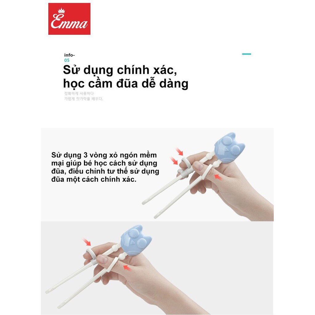 Đũa tập gắp xỏ ngón Emma