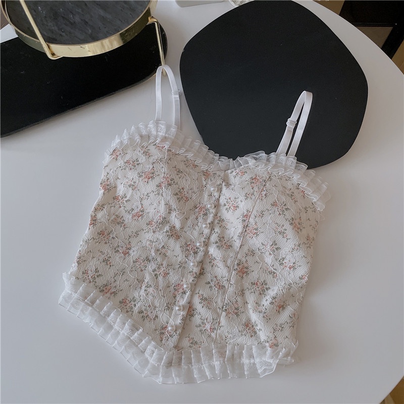 Áo lót ren hoa có mút nâng ngực quyến rũ cho nữ