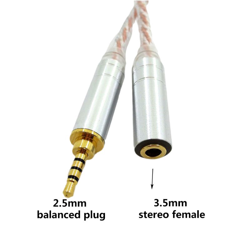 Cáp Chuyển Đổi Âm Thanh Jack 2.5mm Sang 3.5mm 4.4mm