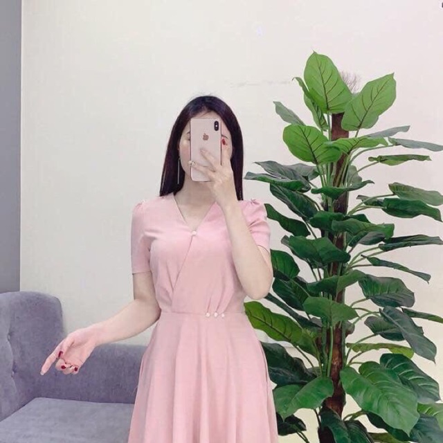Váy xoè lụa cát hàn