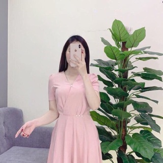 Váy xoè lụa cát hàn