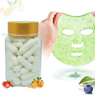 [Hàng mới về] Lọ 50 mặt nạ dạng viên nang bột collagen protein trẻ hóa da/ thu nhỏ lỗ chân lông