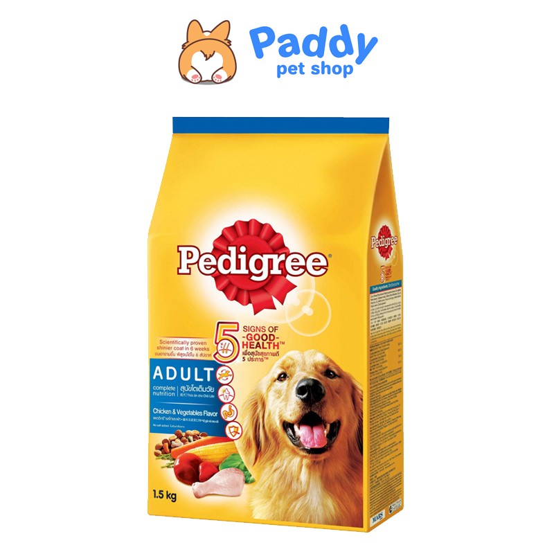 [1.5kg] Hạt Pedigree Chó lớn vị gà rau củ