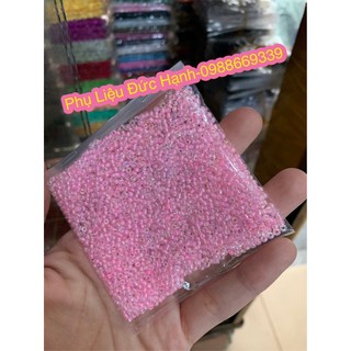 (goi 100g)Hạt cườm tấm nhiều màu