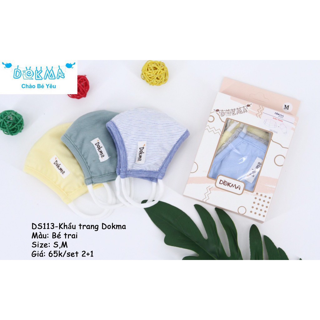 Khẩu Trang Cho Bé Dokma (Hộp 3 Chiếc)