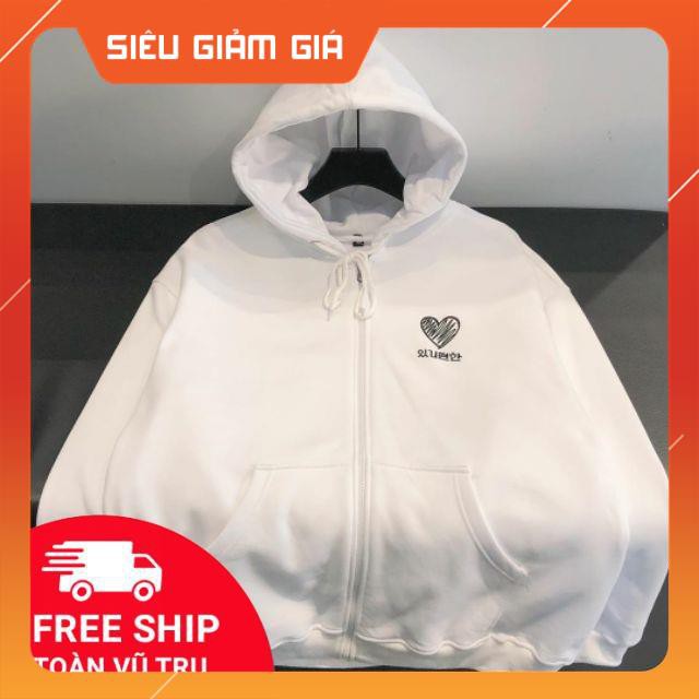 Áo khoác Hoodie HEART unisex (Ảnh thật)