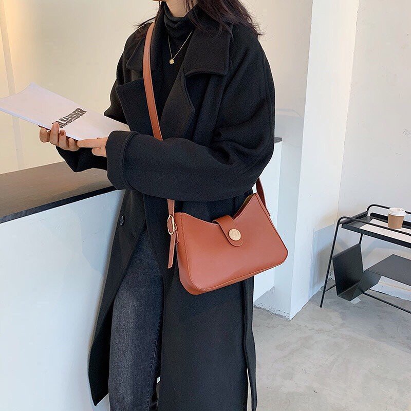 Túi Xách NữTặng QuàTúi Nữ kẹp nách Da PU cao cấp thiết kế theo phong cách thanh lịch sang trọng MÃ 7938