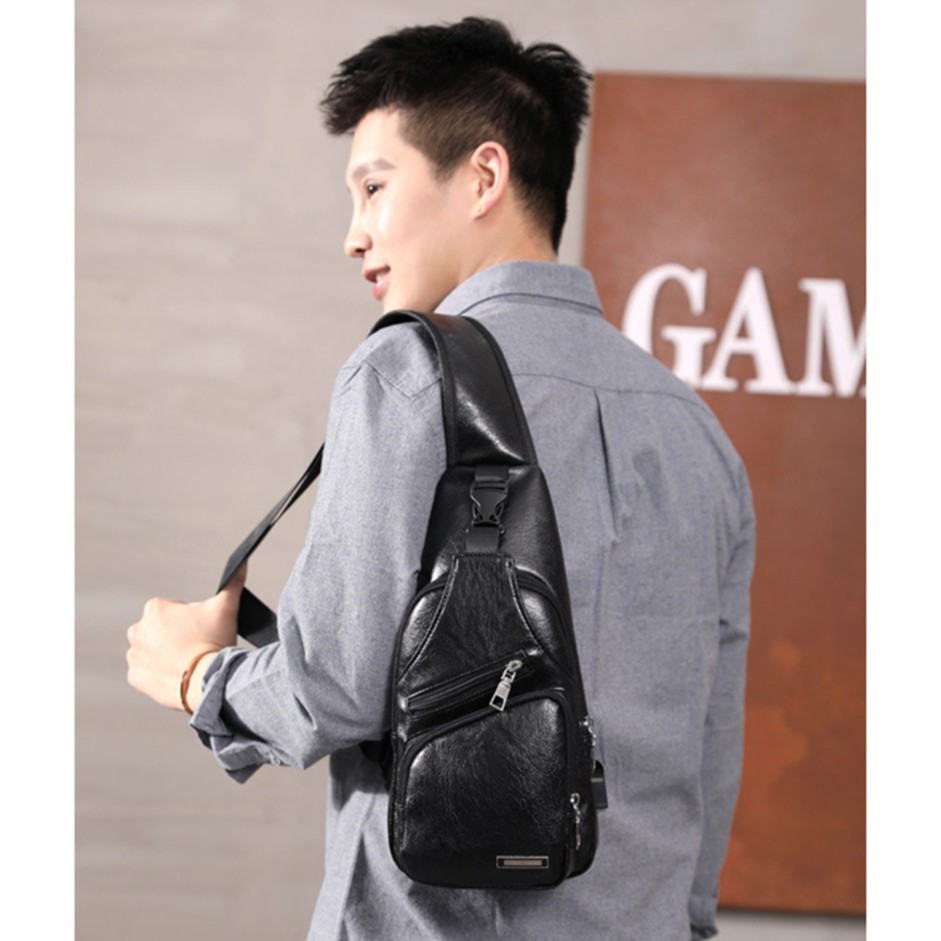 Túi đeo chéo túi da thời trang nam cao cấp cá tính TDCN07 | BigBuy360 - bigbuy360.vn
