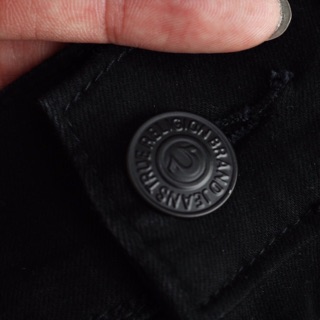 Quần bò đen trơn true.religion ba.sic