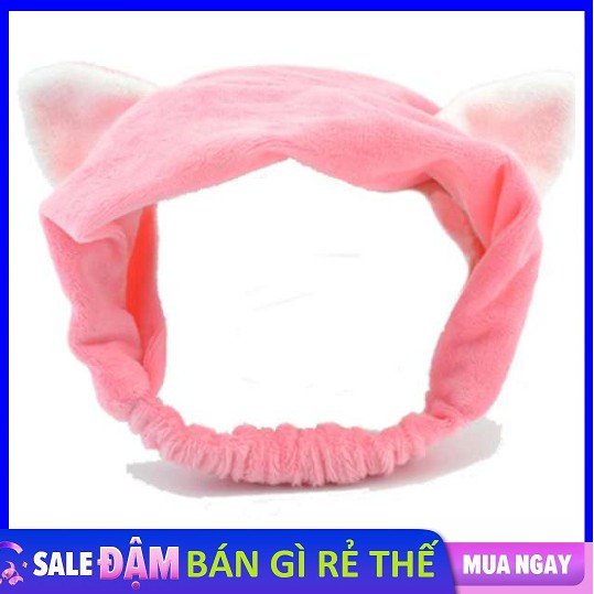 [Mã FARSSTGRE giảm 5K đơn bất kỳ] [SỈ 1 GIÁ] BĂNG ĐÔ TAI MÈO HỒNG MỀM - TURBAN