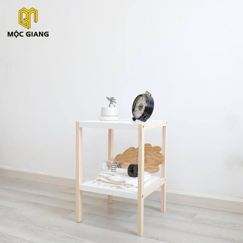 Kệ Vuông 2 Tầng Phối Màu Cực Đẹp - Chất Liệu Gỗ Thông Nhập Khẩu Nguyên Khối | BigBuy360 - bigbuy360.vn