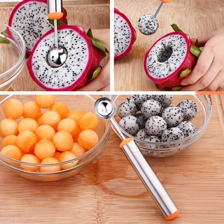 Muỗng múc trái cây hình tròn bằng thép không gỉ dễ thương