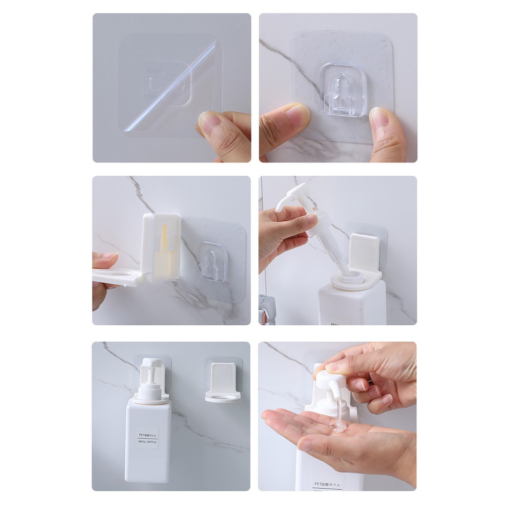 Giá Đỡ Cổ Chai Thông Minh - Móc Treo Chai Dầu Gội Sữa Tắm - Dumi Shop